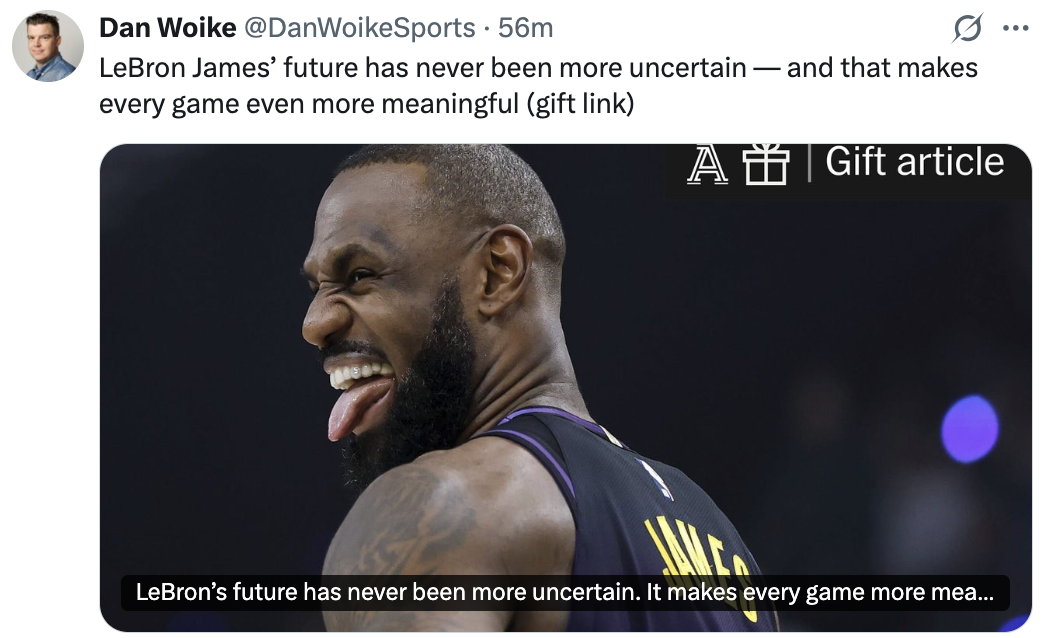 开云体育下载-突发！湖人记者发文：詹姆斯的未来，变得不确定了